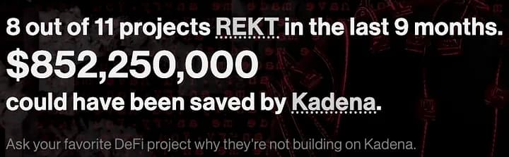 Numerous projects could’ve been saved by Pact and Kadena!